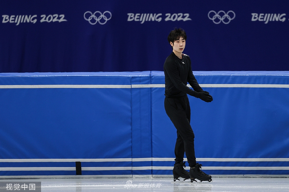 金博洋朱易亮相冬奥花滑训练日