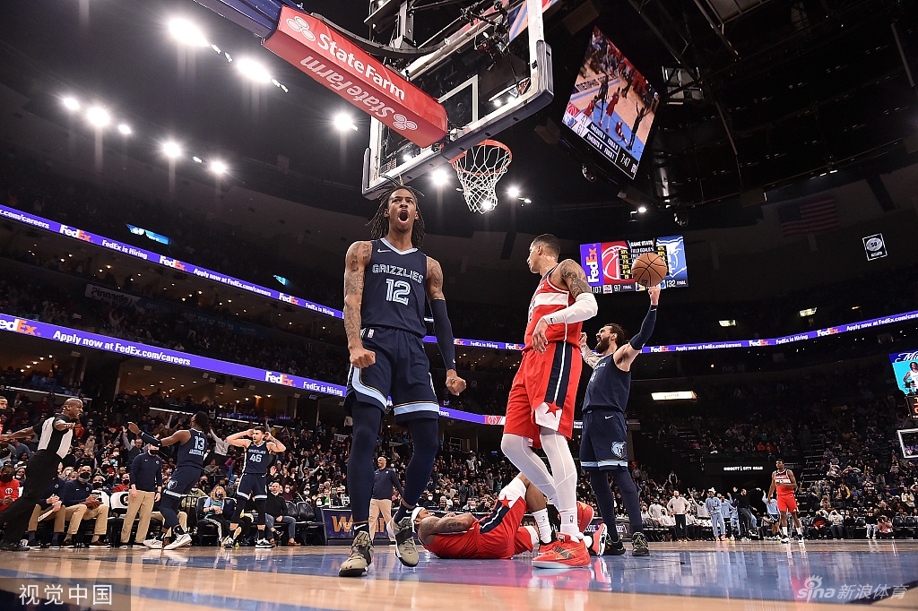 [NBA常规赛]奇才95-115灰熊