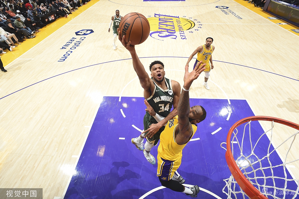 [NBA]雄鹿131-116湖人 字母哥44分力压詹皇