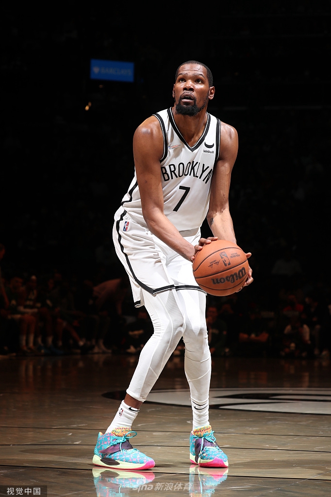 [NBA季前赛]雄鹿115-119篮网 杜兰特哈登出战