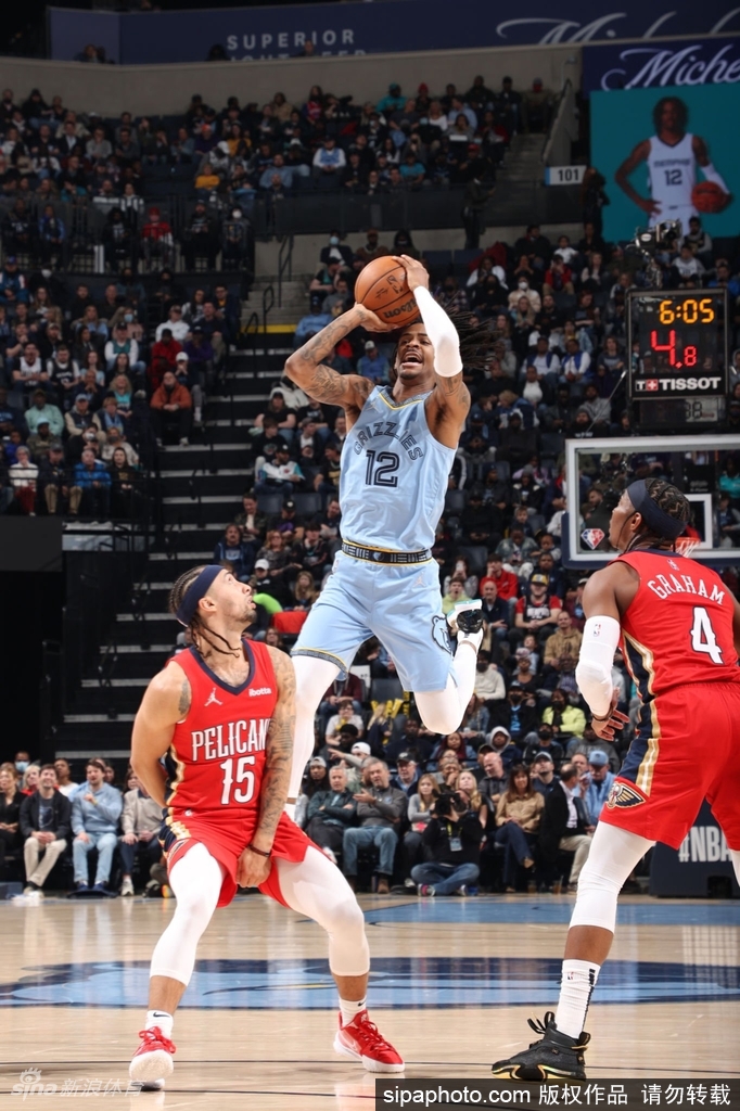 [NBA常规赛]鹈鹕111-132灰熊