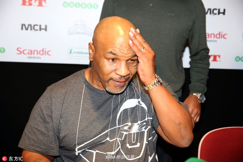 拳王老矣！泰森宣传个人脱口秀胡子花白