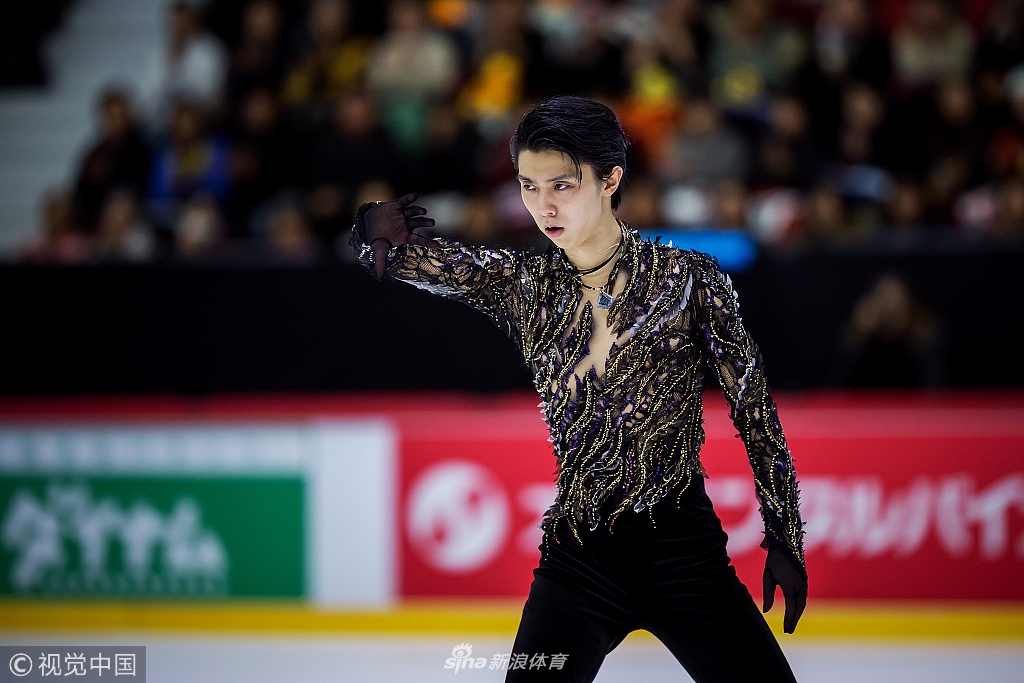 花滑大奖赛羽生结弦创纪录夺冠
