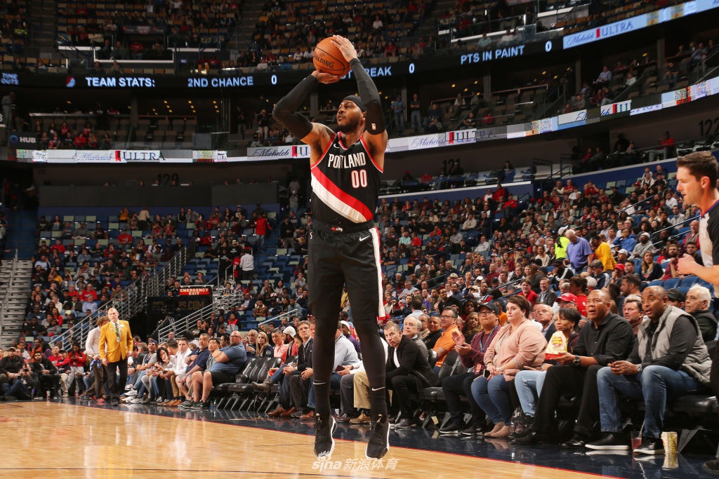 时隔376天安东尼重返NBA！甜瓜开拓者首战砍10分4篮板