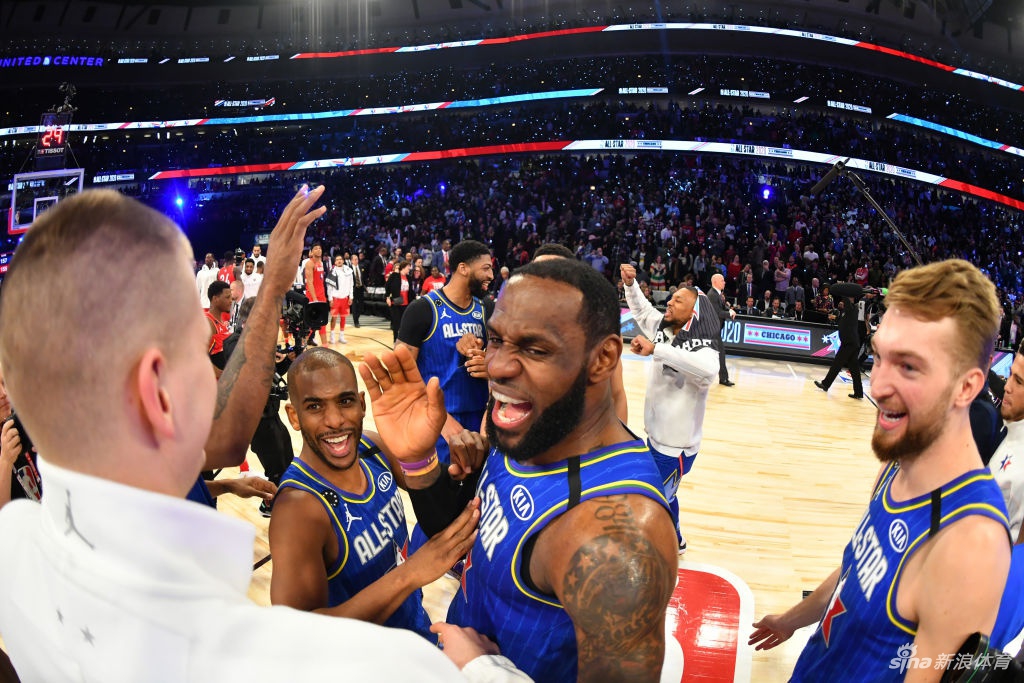 [2020NBA全明星赛]字母哥队155-157詹姆斯队