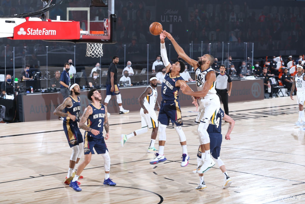 [NBA复赛]爵士106-104鹈鹕 戈伯特米切尔出战