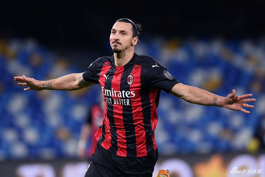 [意甲]那不勒斯1-3AC米兰 伊布两球