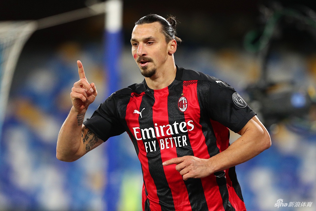 [意甲]那不勒斯1-3AC米兰 伊布两球