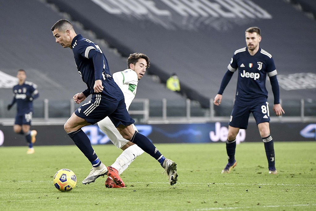 [意甲]尤文3-1萨索洛 C罗补时破门