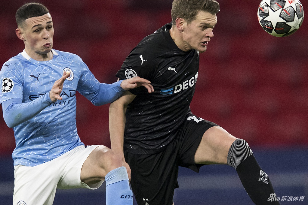 [欧冠]曼城2-0门兴 德布劳内进球