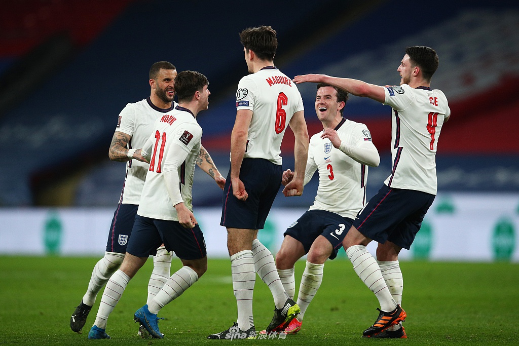 [世预赛]英格兰2-1波兰 马奎尔绝杀