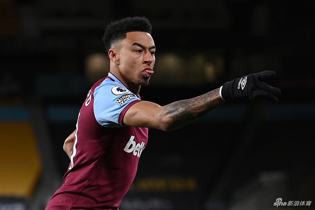 [英超]西汉姆3-2狼队 林加德60米奔袭破门+助攻