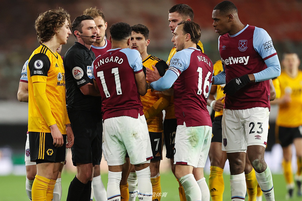 [英超]西汉姆3-2狼队 林加德60米奔袭破门+助攻