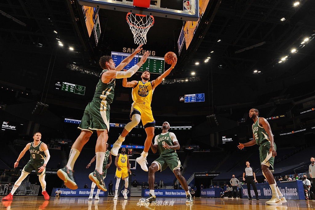 [NBA]雄鹿121-122勇士 库里砍41分