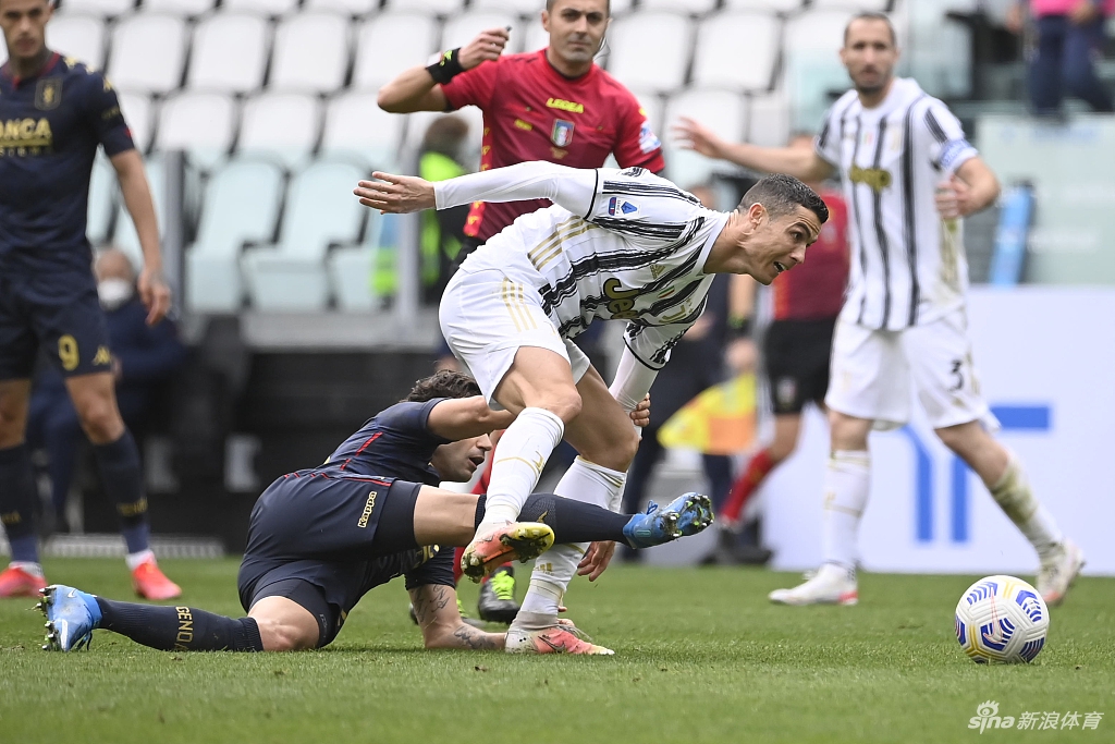 [意甲]尤文3-1热那亚 C罗中柱莫拉塔破门