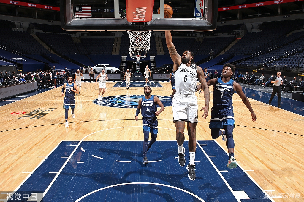 [NBA]篮网127-97大胜森林狼 杜兰特轻取31分