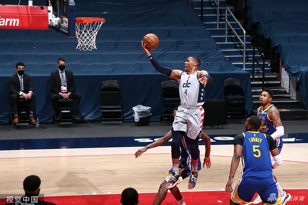 [NBA]勇士114-118奇才 库里仅18分威少砍三双