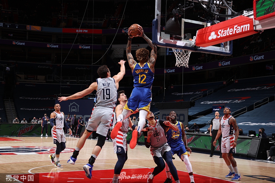 [NBA]勇士114-118奇才 库里仅18分威少砍三双