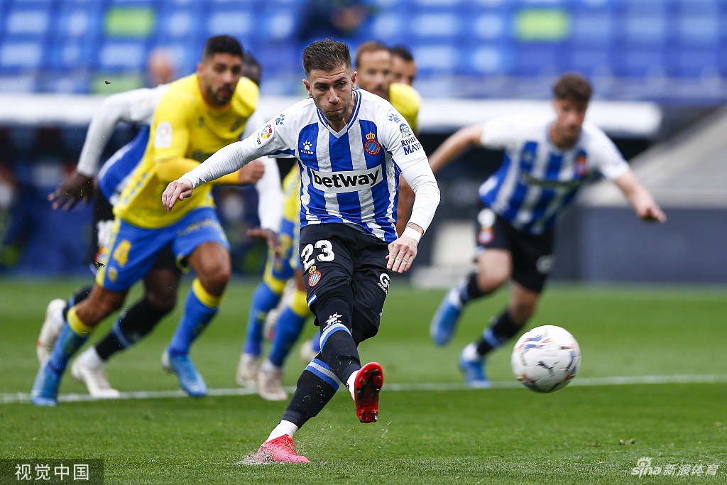 [西乙]西班牙人4-0大胜 武磊未能出场