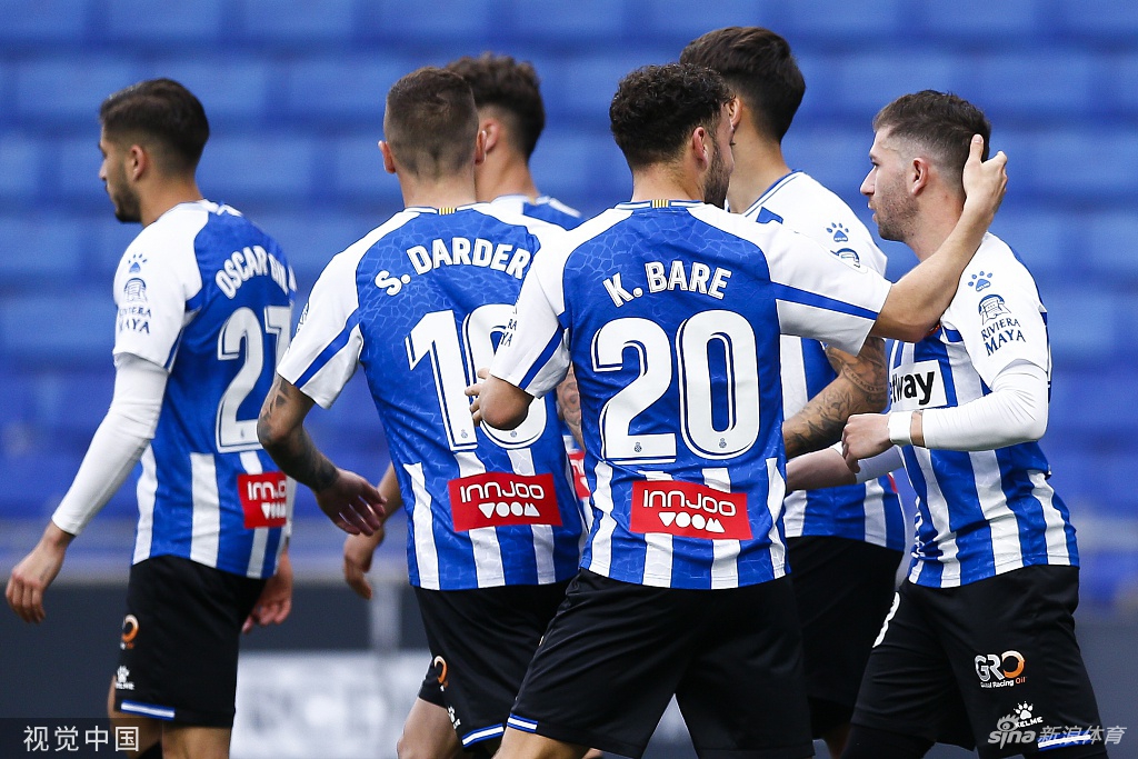 [西乙]西班牙人4-0大胜 武磊未能出场