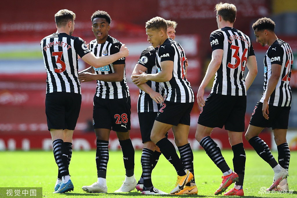 [英超]利物浦第95分钟被扳平 1-1平纽卡斯尔