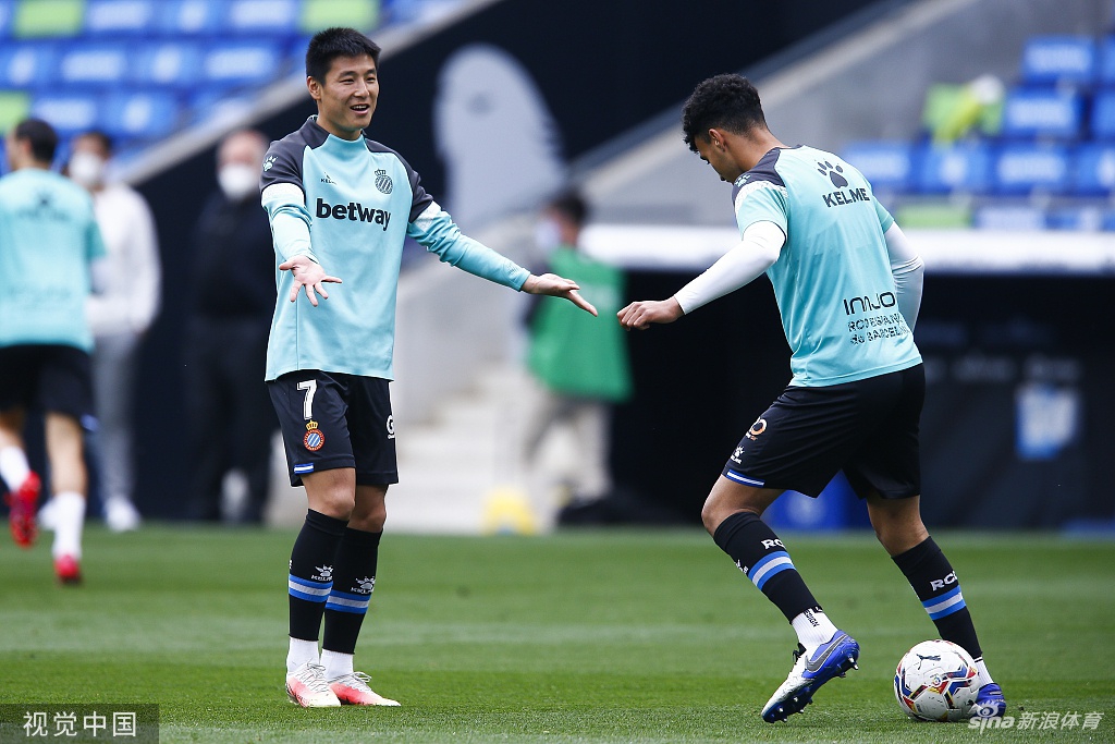 [西乙]西班牙人4-0大胜 武磊未能出场