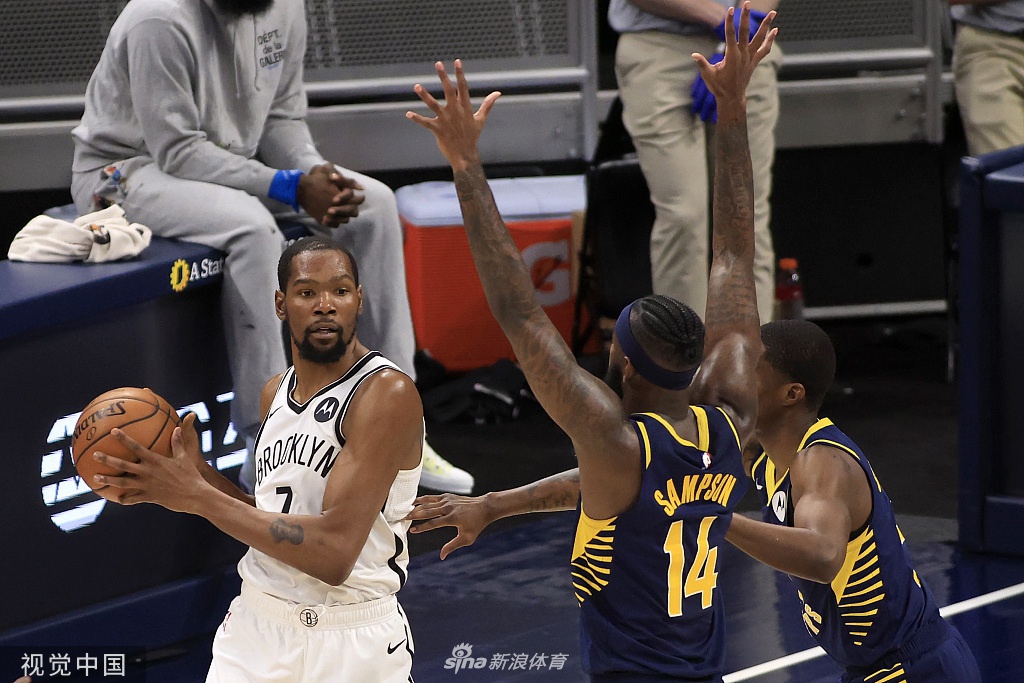 [NBA]篮网130-113步行者 杜兰特42分10助攻