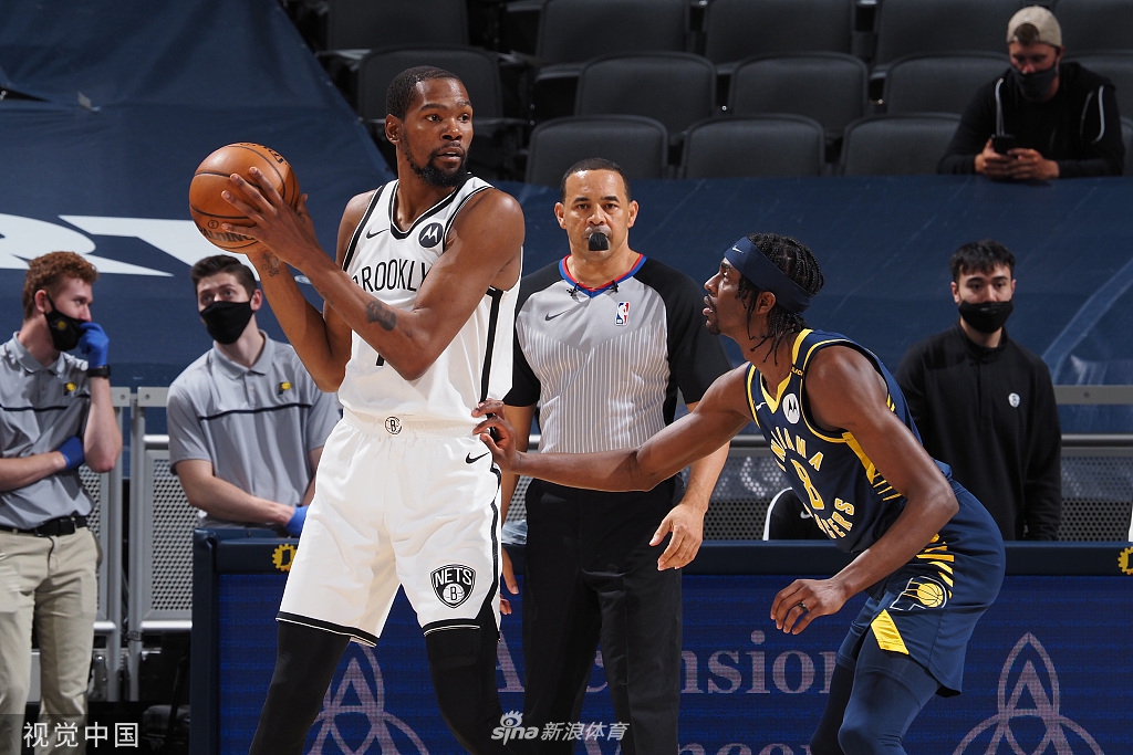 [NBA]篮网130-113步行者 杜兰特42分10助攻