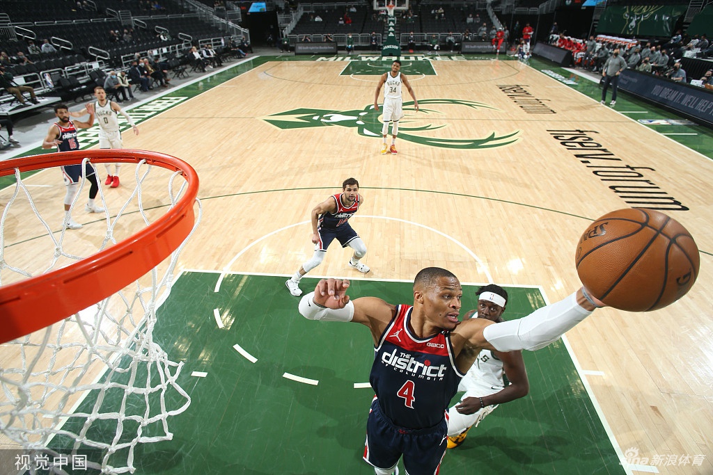 [NBA]奇才134-135雄鹿 字母哥23分力压威少三双