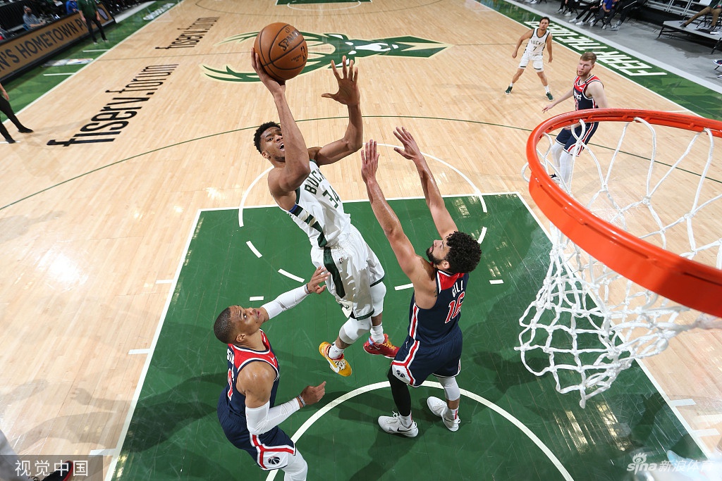 [NBA]奇才134-135雄鹿 字母哥23分力压威少三双