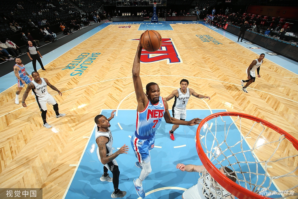 [NBA]马刺116-128篮网 哈登复出砍18分11助攻