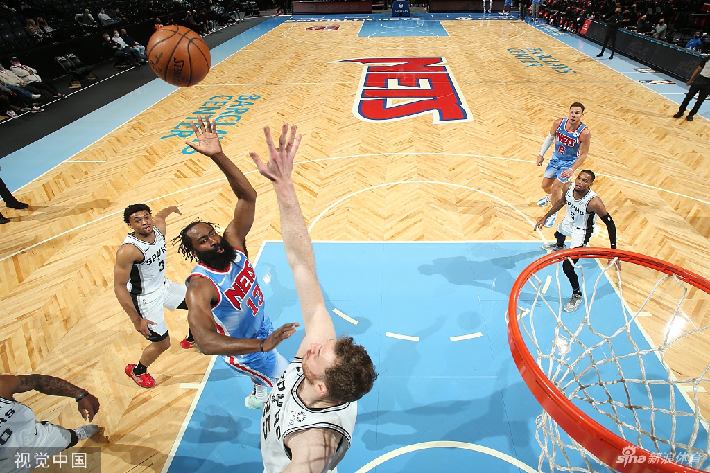 [NBA]马刺116-128篮网 哈登复出砍18分11助攻