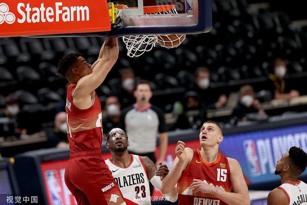 [NBA季后赛]开拓者109-128掘金 约基奇38分力压利拉德