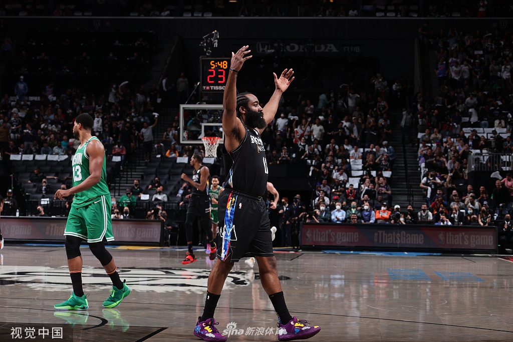 [NBA季后赛]凯尔特人108-130篮网 三巨头合砍61分