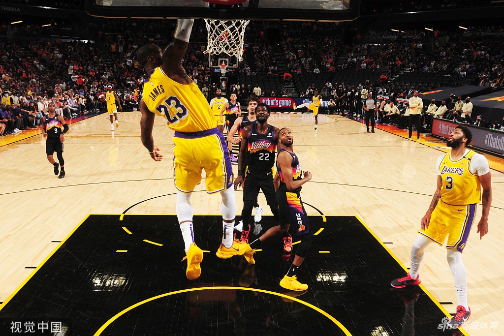 [NBA季后赛]湖人109-102太阳 总分扳成1-1