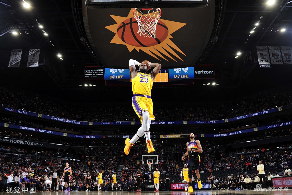 [NBA季后赛]湖人109-102太阳 总分扳成1-1