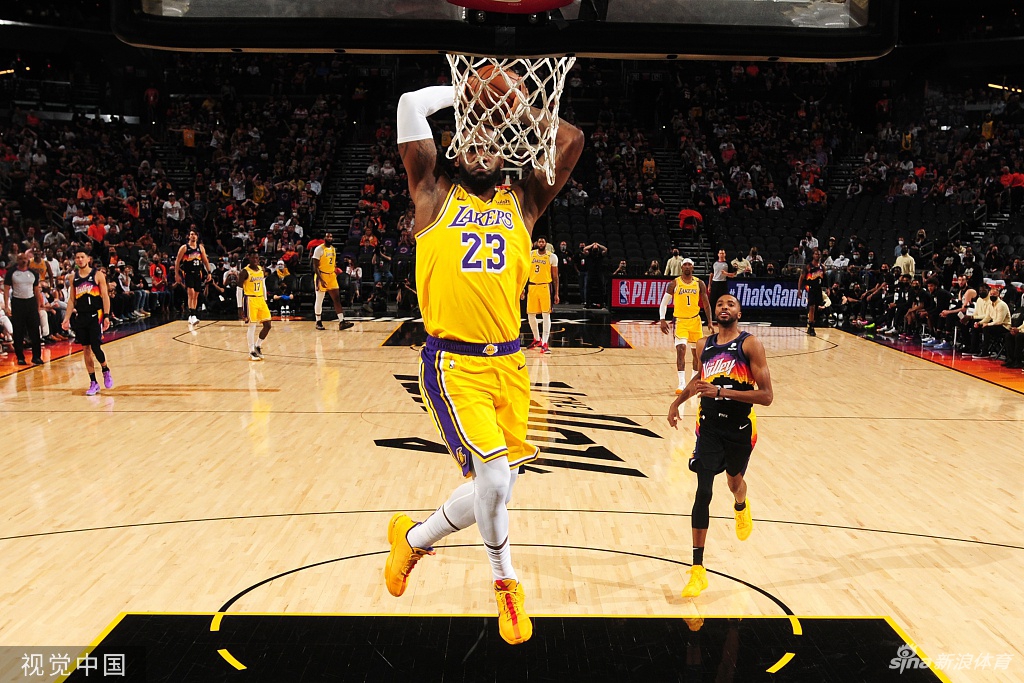 [NBA季后赛]湖人109-102太阳 总分扳成1-1