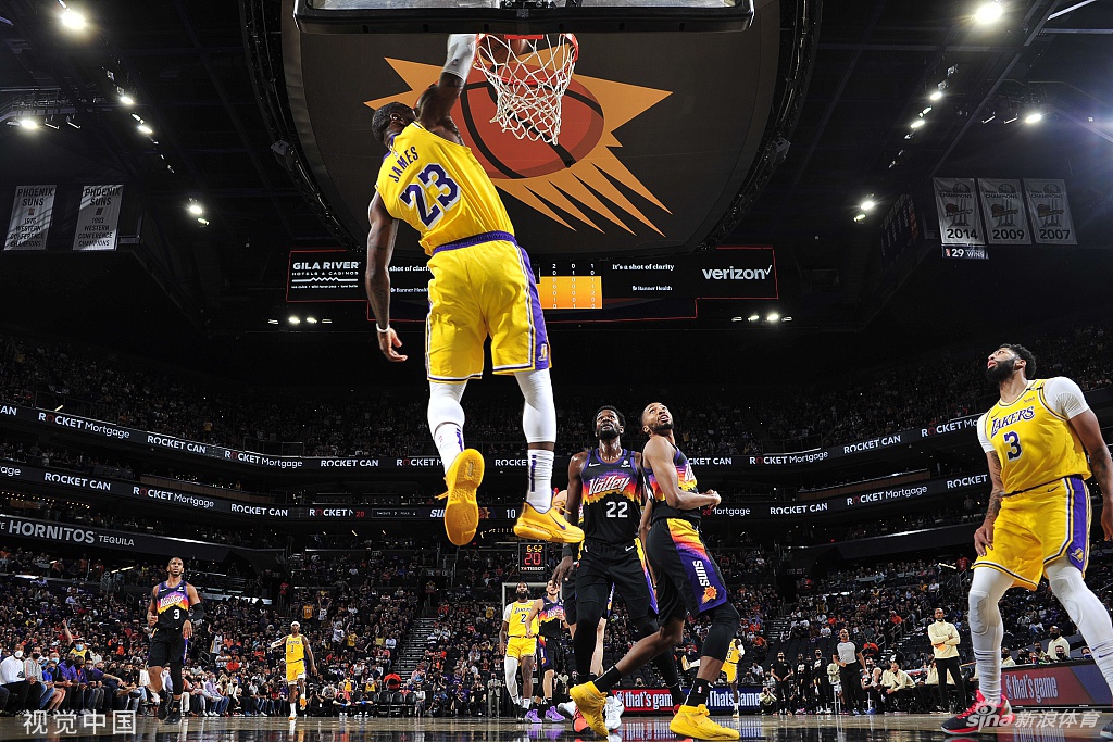 [NBA季后赛]湖人109-102太阳 总分扳成1-1