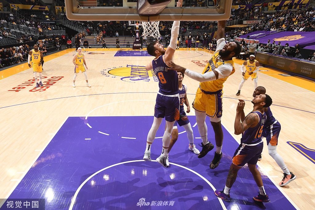 [NBA季后赛]太阳95-109湖人 浓眉豪取34分11篮板