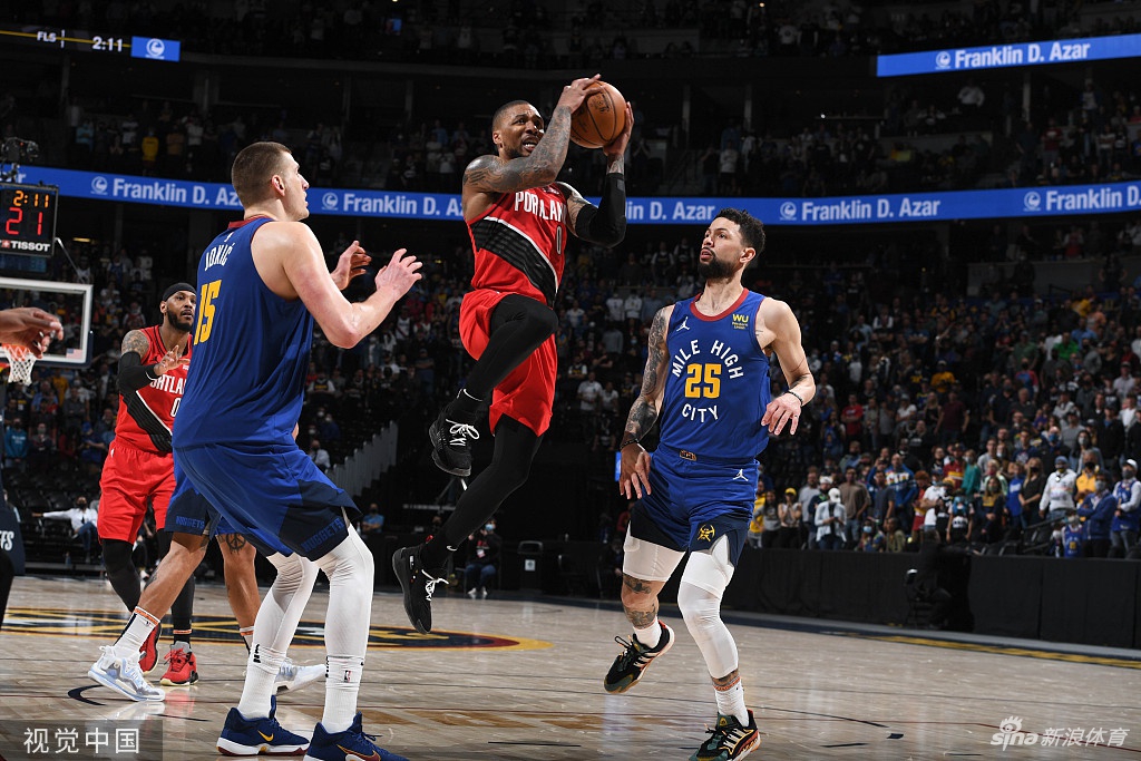 [NBA季后赛]开拓者140-147掘金 利拉德空砍55分