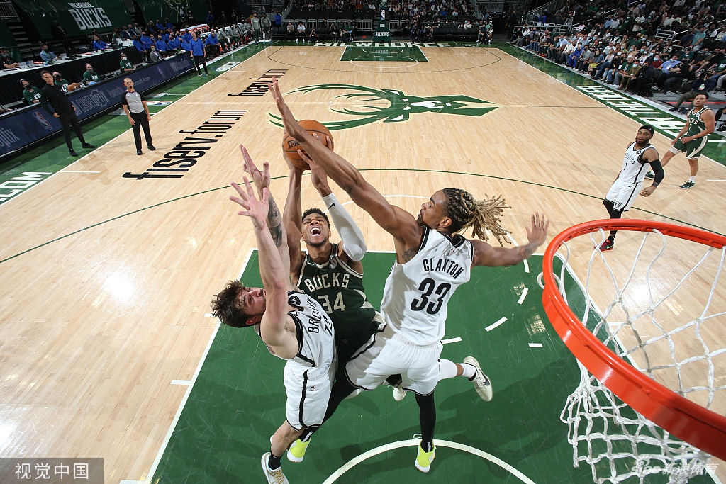 [NBA季后赛]篮网83-86雄鹿 字母哥33+14扳成1-2