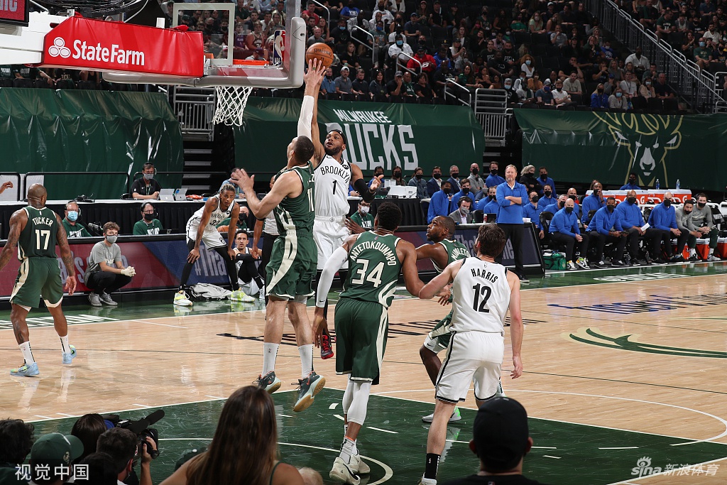 [NBA季后赛]篮网83-86雄鹿 字母哥33+14扳成1-2