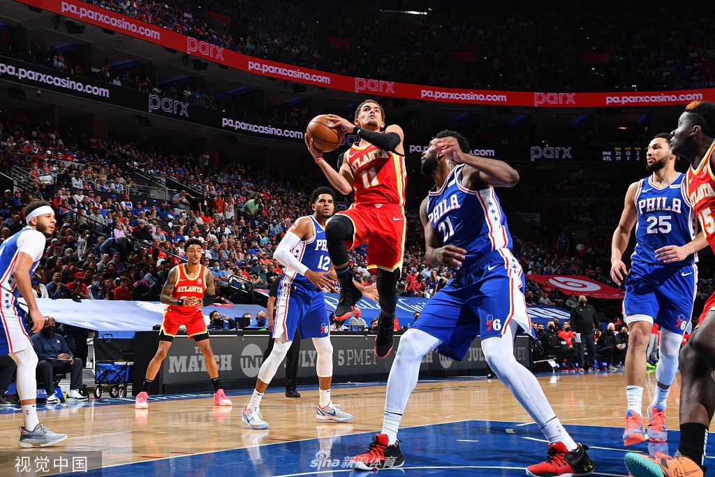 [NBA季后赛]老鹰109-106胜76人 特雷杨39分总分3-2