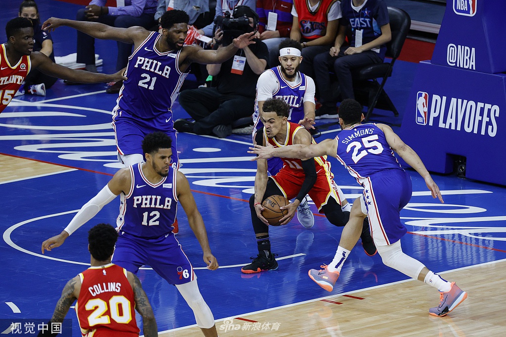 [NBA季后赛]老鹰109-106胜76人 特雷杨39分总分3-2