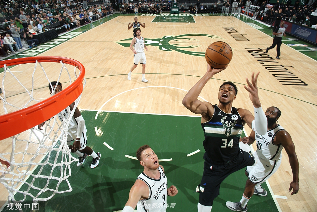 [NBA季后赛]篮网89-104雄鹿 字母哥30+17总分扳成3-3