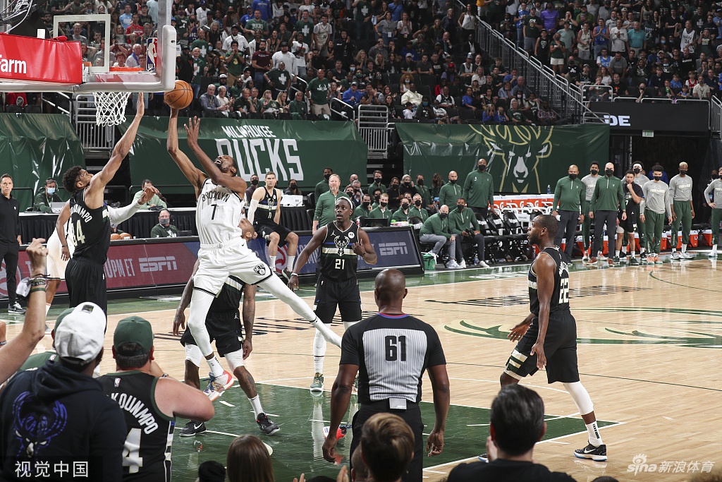 [NBA季后赛]篮网89-104雄鹿 字母哥30+17总分扳成3-3