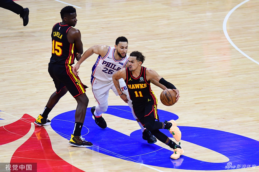 [NBA季后赛]老鹰4-3淘汰76人 晋级东部决赛