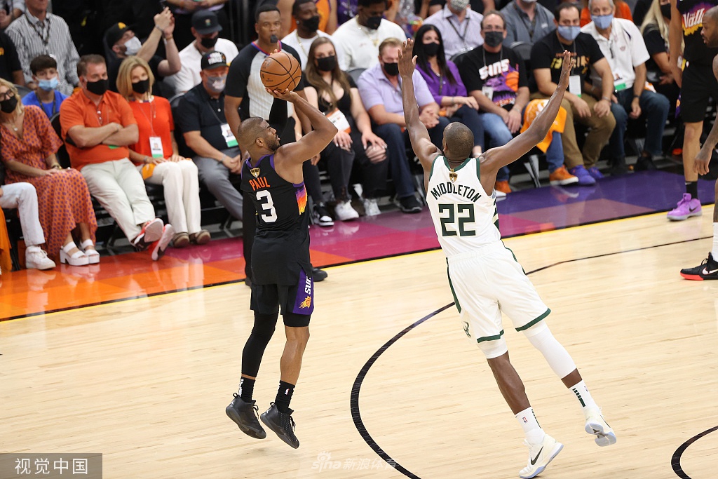 [NBA总决赛G2]雄鹿108-118太阳 布克31分总分2-0