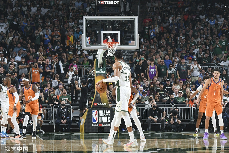 [NBA总决赛]太阳103-109雄鹿 字母哥26+14总分扳成2-2