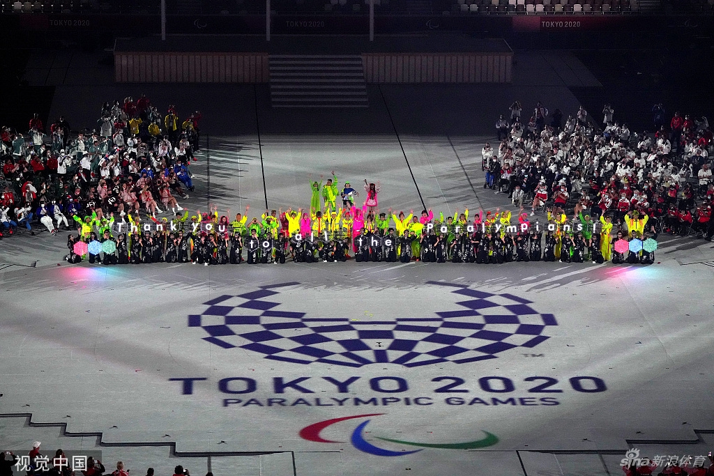 东京残奥会闭幕 中国代表团金牌奖牌榜双第一